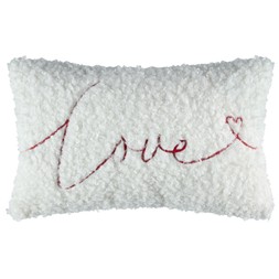 B&M VALENTINES DAY 2026// VALENTINE'S DAY EMBROIDERED LOVE CUSHION //£8 //
