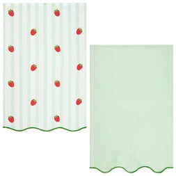 B&M HOME SS26 // PRETTY FRUIT DINING // 2PK FLORAL TEA TOWELS // £3 EACH //