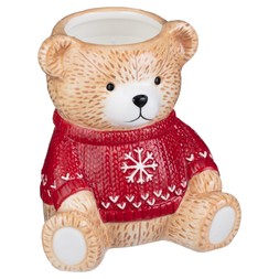 CERAMIC TEDDY BEAR CANDLE £5 (436124)