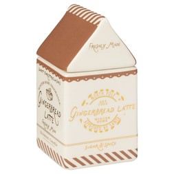 CHRISTMAS CARTON CANDLE GINGERBREAD LATTE £4 (436133)
