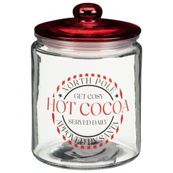 HOT COCOCA GLASS JAR £4 (437487)