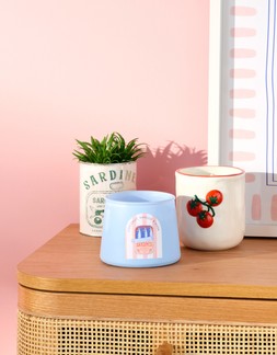 B&M HOME SS26 // ISLE LIFE - LIMITED TIME ONLY // SUCCULENT IN METAL POT £3 OR 3 FOR £8 // TAPERED GLASS CANDLE £3 // CERAMIC TOMATO CANDLE £4 //