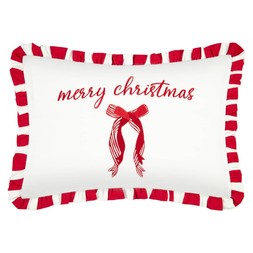 MERRY CHRISTMAS EMBROIDERED CUSHION £12 (436992)