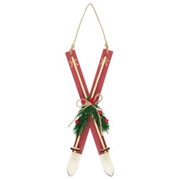 RED SKI TREE DEC £2 (436514)