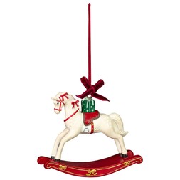 RESIN ROCKING HORSE ORNAMENT £2.50 (436513)