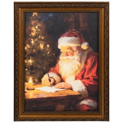 SANTA WRITING A LIST CHRISTMAS PRINT £5 (436134)