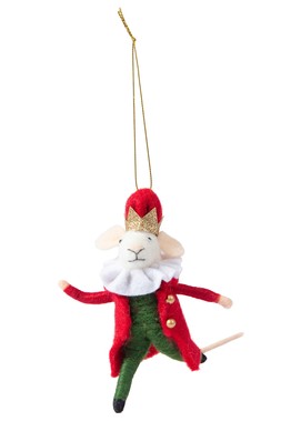 Felt Circus Mouse Hanging Decoration