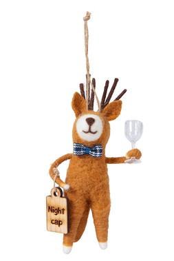 Felt Reindeer Hanging Dec
