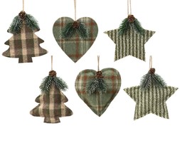 Green fabric decorations