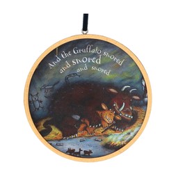Gruffalo & child wood disc dec