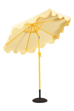 Summer Brights Pale Banana Parasol with Daffodil Piping - 2.2m £69
