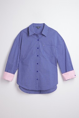 Check Shirt With Pink Cuff £22