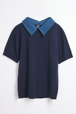 Denim Collared Top £22