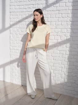 Shell Detail Top £18 & Pintucked Wide Leg Trousers £22.
