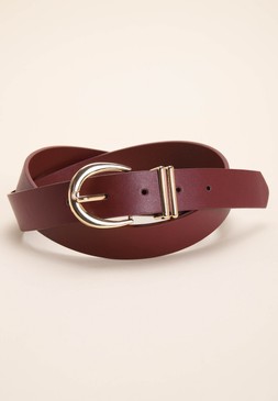 Brown & Gold Buckle Casual Belt