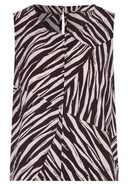 Womens Brown Zebra Print Vest Top £12