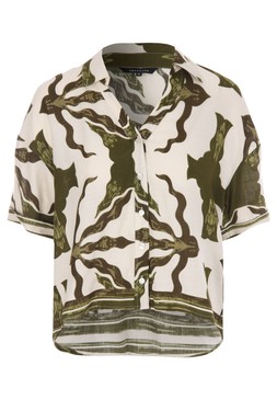 Womens Green Abstract Print Shirt £20