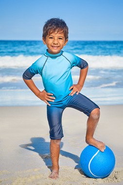 Younger Boys Blue Ombre Sun Safe Swimsuit £9.60
