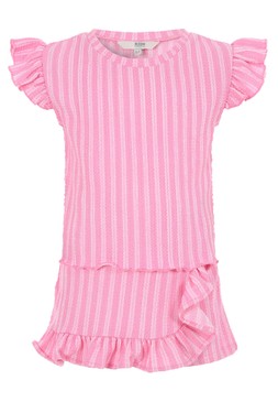 Younger Girls Pink Stripe Top and Skort Set £9