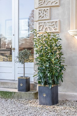KEW OUTDOOR SQUARE ANTIQUE LEAD RICHMOND PLANTERS &pound;49.99- &pound;89.99
