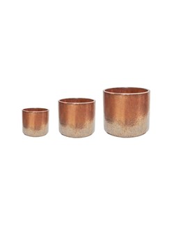 OUTDOOR HAZELTON COPPER PLANTER, SET OF 3 &pound;104.97