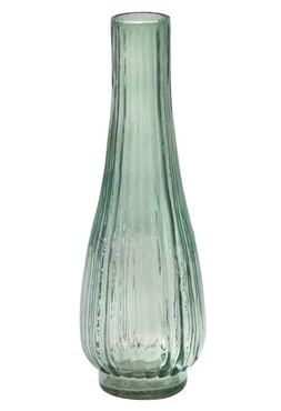 Airlie Ribbed Stem Vase Sage Green H22cm W7cm &pound;16.99