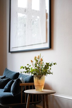 Amber Ribbed Tall Vase &pound;34.99 2