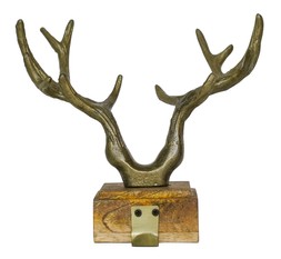Antler Stocking Holder Antique Brass &pound;34.99