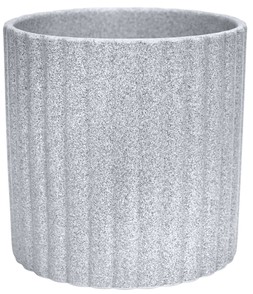 Azalea Stone Ribbed Speckle Grey Planter H15.5cm D15.5cm &pound;14.99, H20cm D20.5cm &pound;22.99