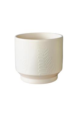 Botanist Ivory Leaf Embossed Planter &pound;9.99, H15cm D17cm &pound;14.99, H17cm D18cm &pound;19.99