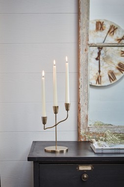 Cast Taper Candle Holder Antique Brass &pound;34.99