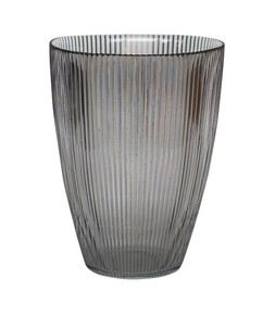 Charcoal Ribbed Tall Vase &pound;4.99