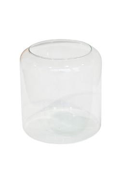 GLASS HURRICANE LANTERN WITH SAND £29.99