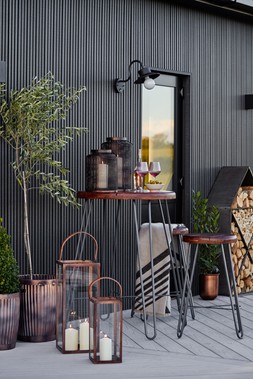 HAMPTON TALL LANTERN IN COPPER H40CM W18CM &pound;59.99 &HAMPTON TALL LANTERN IN COPPER H60CM W25CM &pound;89.99