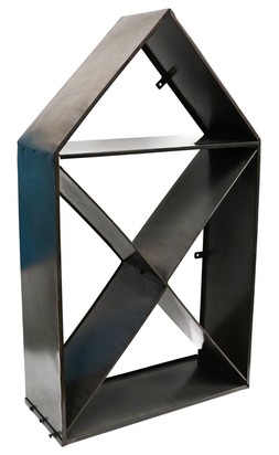 HOUSE SCULPTURAL LOGSTORAGE NATURAL BLACK H125CM W70CM &pound;399.99 (HLSB)