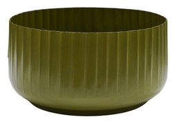HUDSON GREEN CORRUGATED BOWL PLANTER H15CM D30CM &pound;39.99