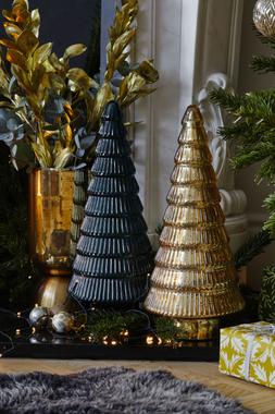 Juniper Gold Glass Tree H41Cm W18Cm &pound;44.99