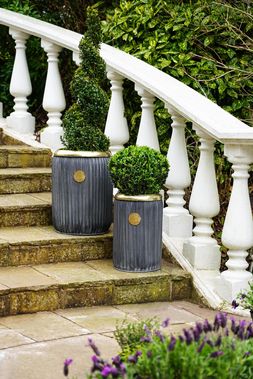KEW ANTIQUE LEAD RICHMOND SMALL PLANTER 26CM &pound;59.99 & KEW ANTIQUE LEAD RICHMOND LARGE PLANTER 35CM &pound;79.99