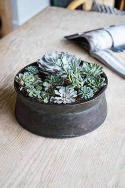 KEW HANDTHROWN STATEMENT BOWL OLD BRONZE 30CM &pound;34.99