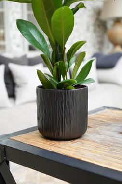 Metallic Planter Anthracite 15cm &pound;6.99