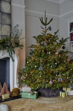 Mocha Velvet Misletoe Tree Skirt &pound;59.99
