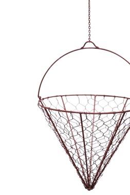 OUTDOOR HANGING WIRED NETTED CONE H40CM D30CM