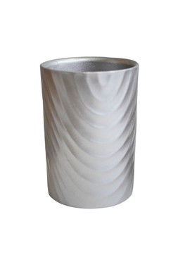 Orchid Cylinder Silver Planter H18cm D13cm &pound;9.99