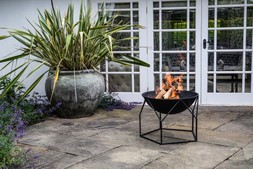 OUTDOOR BUCKINGHAM FIRE PIT BLACK H51CM W70CM &pound;299.99