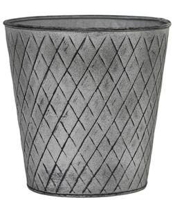 OUTDOOR CHATSWORTH ZINC PLANTER H14CM W14CM &pound;8.99