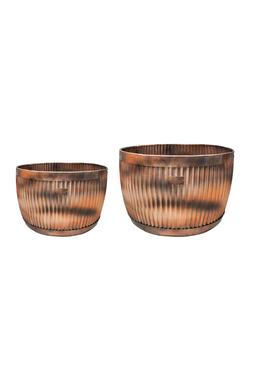 OUTDOOR HAMPTON COPPER BOWL PLANTER SET OF 2 &pound;229.98 (OHCBP2 NEST)