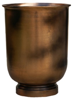 OUTDOOR HAMPTON COPPER METAL URN £89.99