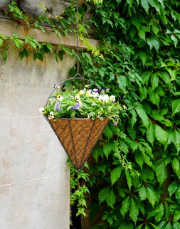 OUTDOOR HANGING WIRED NETTED CONE ZINC &pound;34.99