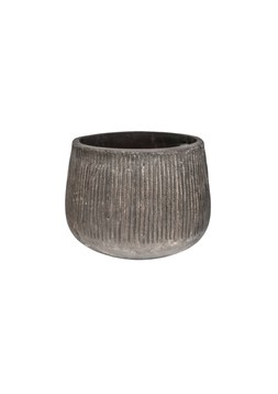 OUTDOOR HIDCOTE BLACK TERRACOTTA PLANTER H24CM D32CM &pound;39.99 (OHBTP32)