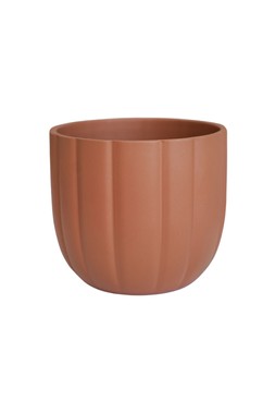 Pumpkin Planter Matte Orange H12cm D14cm &pound;5.99